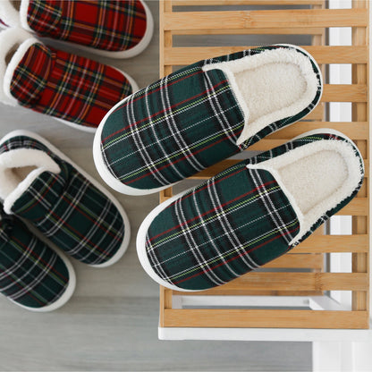 Pluffi Hausschuhe – Plaid Edition